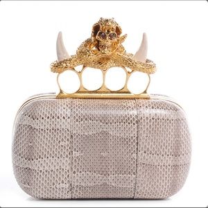 Alexander McQueen Snakeskin Clutch